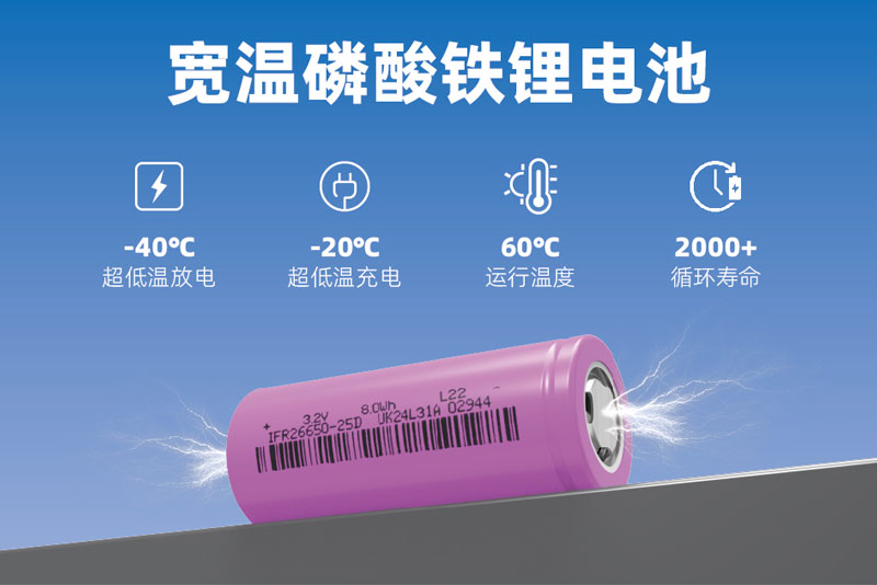 宽温磷酸铁锂电池